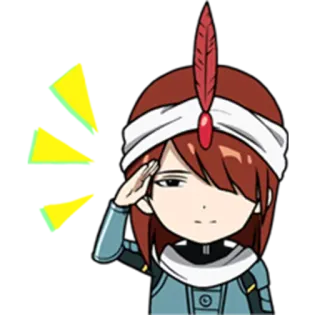 👍 Anime, Manga, Personaje, Saludo, Persona, Dibujo animado whatsapp sticker