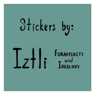 ℹ Stickers by: Iztli Furaffinity and Inkbunny telegram sticker