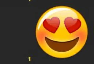 😮‍💨 Emoji, Coeur yeux, Amour, Joyeux, Affection, Smiley, Expression whatsapp sticker