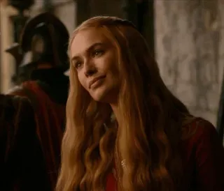 🌞 Cersei Lannister Game of Thrones Cersei Lannister, Game of Thrones, reine, blonde, portrait, femme telegram sticker