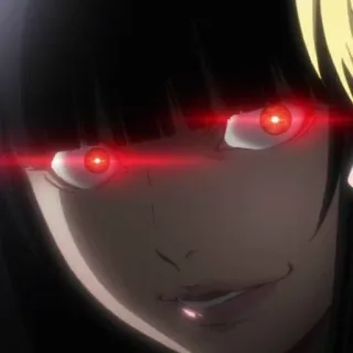 👿 Yumeko Jabami Kakegurui Anime, Jeux d'argent, Fille, Yeux rouges, Kakegurui, Yumeko Jabami telegram sticker