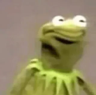 😐 Kermit カーミット, マペット, カエル, ミーム telegram sticker