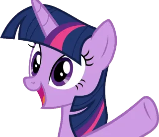 😁 Twilight Sparkle My Little Pony cartoon, pony, friendship, magic, sparkle, twilight telegram sticker