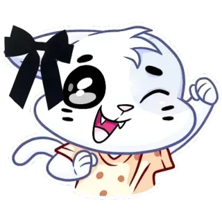 🥳 猫, 動物, 漫画, ステッカー, かわいい, 可愛い telegram sticker