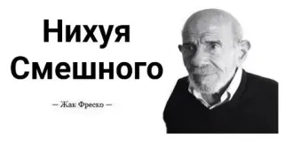 🌟 Jacque Fresco Нихуя Смешного
–Жак Фреско– мем, русский, Жак Фреско, оскорбительный, смешной, юмор telegram sticker