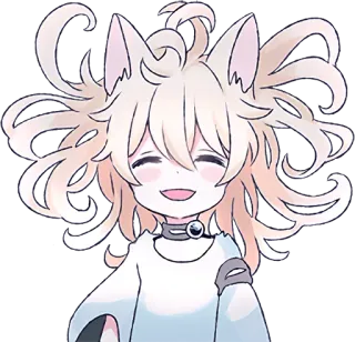 😄 Anime, Katzenmädchen, Niedlich, Manga telegram sticker