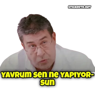 🎉 YAVRUM sen ne YAPIYOR-sun turki, pria, ekspresi, pertanyaan telegram sticker