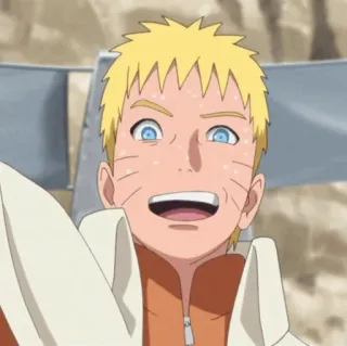 💛 Naruto Uzumaki Naruto Аниме, Наруто, Узумаки, улыбается, персонаж, Манга telegram sticker