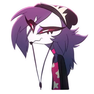 🥺 Loona Helluva Boss Anime, Helluva Boss, Loona, Cão do inferno, Desenho animado telegram sticker