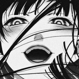 ♣️ anime, manga, face, expression, eyes, mouth, hair telegram sticker