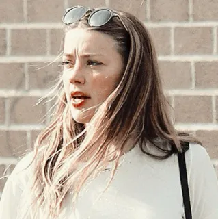 🥀 Amber Heard actress, celebrity, person, woman telegram sticker