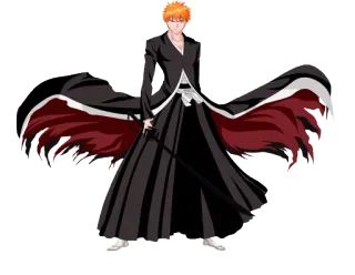 😌 Ichigo Kurosaki Bleach Аниме, Манга, Меч, Ичиго, Блич, Персонаж telegram sticker