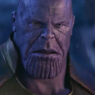 💜 Thanos Thanos, Marvel, Avengers, villain, character telegram sticker