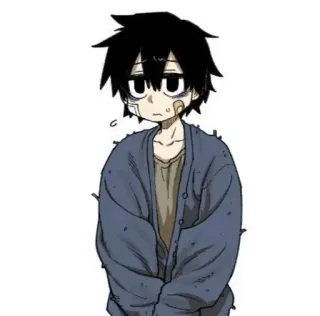 🖤 Anime, Junge, Verbände, Traurig, Müde whatsapp sticker
