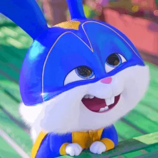 ☁️ Snowball The Secret Life of Pets coniglio, carino, coniglietto, animato, cartone animato, personaggio whatsapp sticker