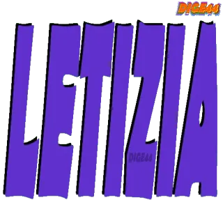 😤 LETIZIA Name, lila, Text, Spitzname, Letizia telegram sticker