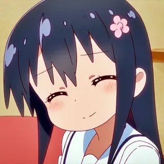 ❄️ 动漫, 女孩, 花, 可爱, 漫画 telegram sticker