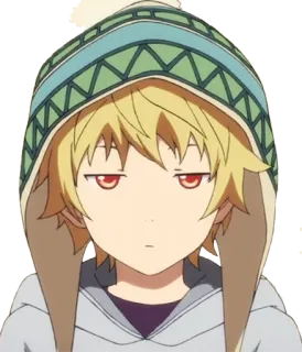 😐 アニメ, キャラクター, パーカー, イラスト, 漫画, ポートレート telegram sticker