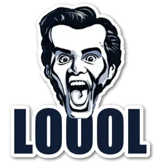 😂 LOUOL Meme, Hài hước, La hét, Mặt, Biểu cảm, Sốc telegram sticker