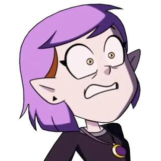 😧 Amity Blight The Owl House cartoon, animated, television, witch, magic, fantasy telegram sticker