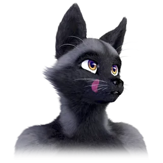 😛 Katze, Anthro, Furry, Tier, Katzenartig telegram sticker
