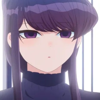 🙂 Komi Shouko Komi Can't Communicate Anime, Komi Can't Communicate, Komi Shouko, mignon, fille anime whatsapp sticker