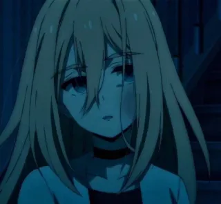 🤥 Rachel Gardner Angels of Death Anime, Dziewczyna, Blondynka, Postać, Rachel Gardner, Angels of Death telegram sticker