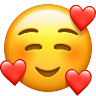 🥰 emoji, love, heart, happy, cute telegram sticker