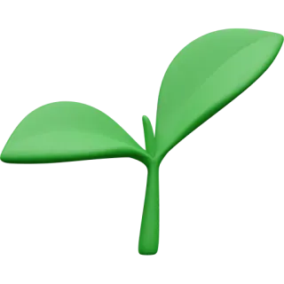 🌱 pianta, foglie, verde, natura, crescita whatsapp sticker