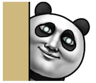 🙈 Panda, Straszny, Meme, Śmieszne, Humor, Zwierzę, Dziwne telegram sticker