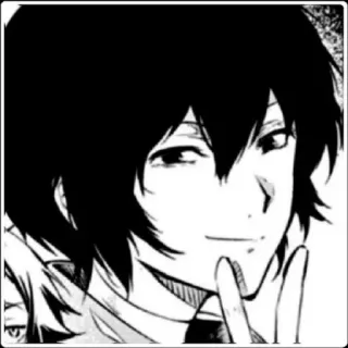 😉 Osamu Dazai Bungou Stray Dogs Anime, Mangá, Bungou Stray Dogs, Osamu Dazai, Personagem, Ficção telegram sticker