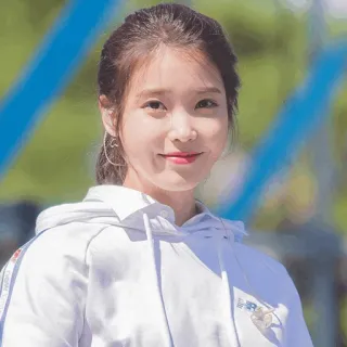 🦋 IU kpop, корейская знаменитость, певица, актриса, знаменитость, женщина, женщина, улыбка whatsapp sticker