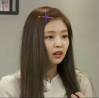 🙄 BLACK PINK pessoa, acessórios de cabelo, K-pop, mulher, morena, penteado whatsapp sticker