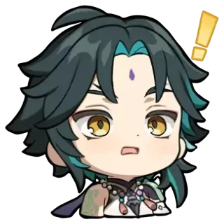💗 Xiao Genshin Impact anime, game, xiao, genshin impact, sticker, chibi telegram sticker