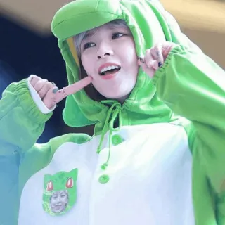 🐍 kpop, idole, costume, mignon, fille, portrait, dinosaure telegram sticker
