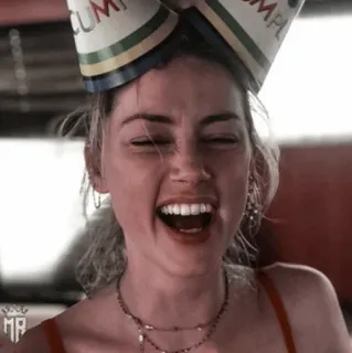 💋 женщина, вечеринка, портрет, праздник, улыбка, счастливый, лицо telegram sticker