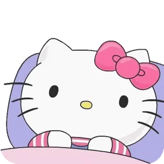 😊 Hello Kitty Hello Kitty, dibujos animados, lindo, kawaii, Sanrio, personaje telegram sticker