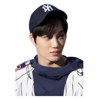 🕶 uomo, persona, celebrità, coreano, cappello, ritratto telegram sticker