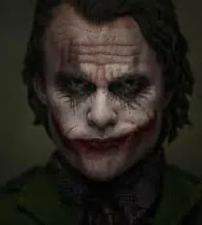 😏 Joker The Dark Knight méchant, clown, criminel, batman, fou telegram sticker