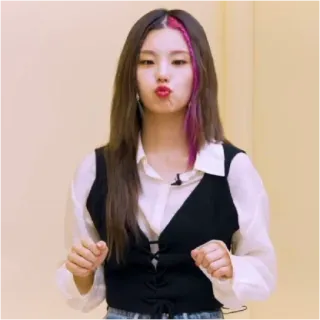 💋 mujer, coreana, K-pop, chica, guapa, celebridad whatsapp sticker