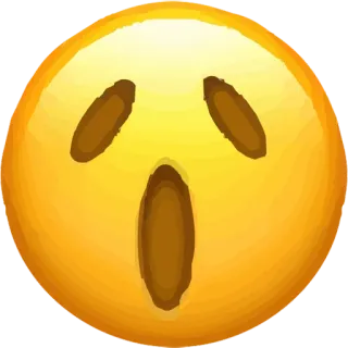 😲 emoji, schockiert, gesicht, gelb, überraschung whatsapp sticker