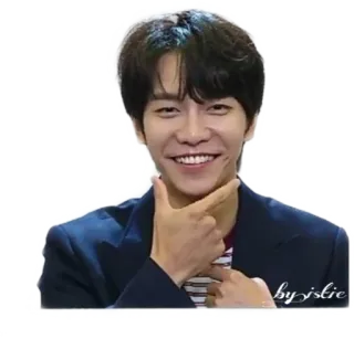 🤔 by jslie Корейский, Актер, Улыбка, Мужчина whatsapp sticker