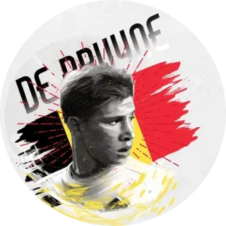 🇧🇪 Kevin De Bruyne DE BRUYNE soccer, football, Belgium, athlete, sports whatsapp sticker