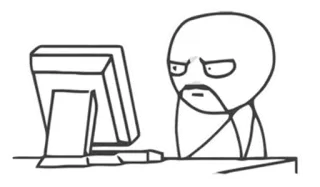® Meme, Computador, Internet, Desenho, Quadrinhos, Digitando telegram sticker