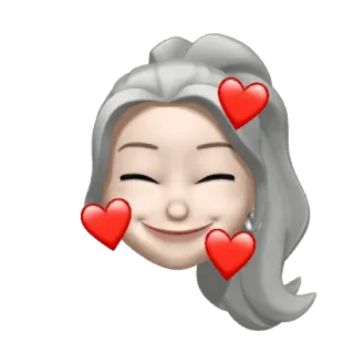 💍 emoji, woman, hearts, love, happy telegram sticker