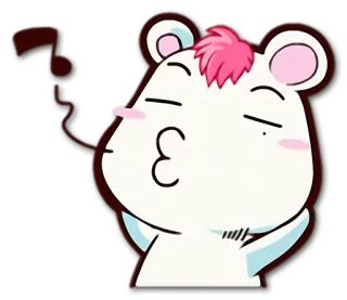 😙 dibujos animados, oso, lindo, beso, emoji, pegatina whatsapp sticker