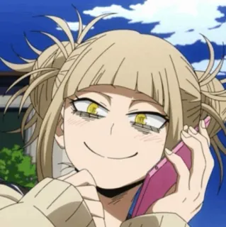💉 Himiko Toga My Hero Academia anime, character, girl, himiko toga, my hero academia telegram sticker