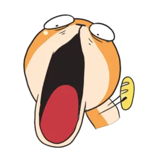 😧 Hoạt hình, Hét, Biểu cảm thái quá, Vui nhộn, Cảm xúc, Sốc telegram sticker