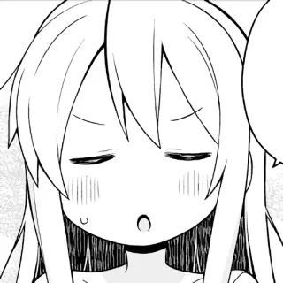 😑 anime, manga, expression, cartoon, character, emoticon whatsapp sticker