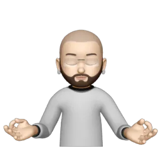 💥 Meditation, Zen, Entspannung, Frieden, Ruhe, Yoga, Namaste whatsapp sticker